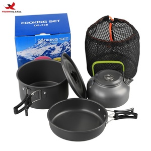 Juego de Utensilios de Cocina Multifuncional para Acampar de 2 a 3 Personas con Asa, Juego de Ollas Ligeras para Exteriores, RTS, Pedido Mixto al por Mayor - Product Image 1