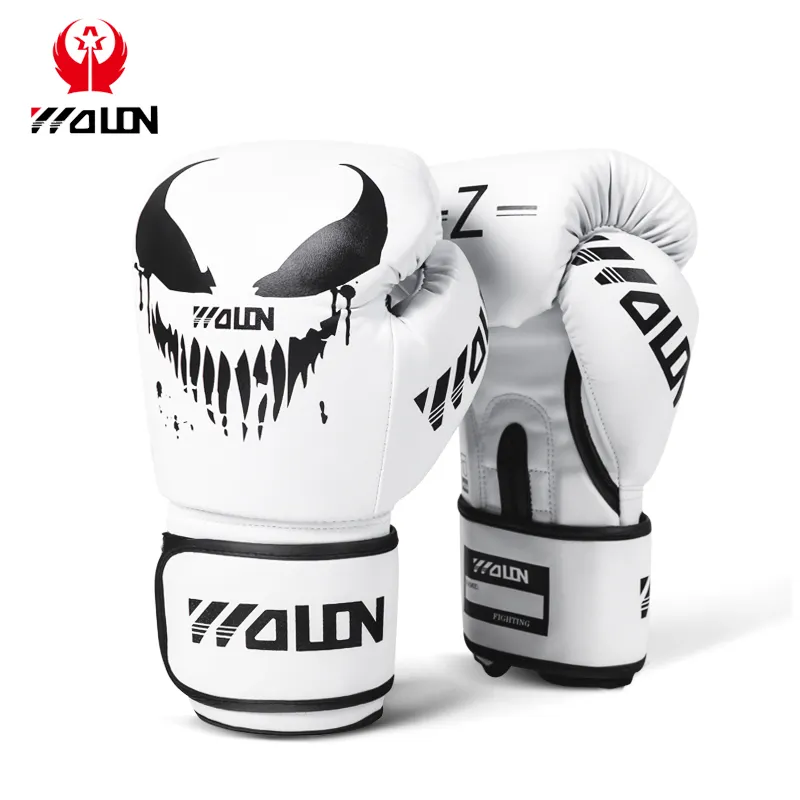 Wolon vente en gros professionnel en cuir sac de formation et sparring oem logo personnalisé coup de pied gants de boxe