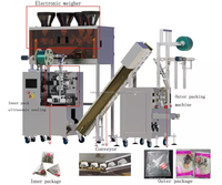 KEFAI Machine d'emballage automatique pour petits sachets pyramidaux en nylon à pochette triangulaire intérieure et extérieure pour thé