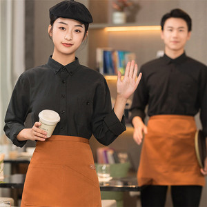 Chemise de travail personnalisée avec logo OEM pour serveurs, serveuses, personnel de restauration, hôtels, restaurants, cafés, pubs, bars, uniformes de travail - Product Image 4