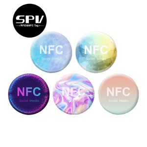 Tùy chỉnh in không thấm nước ntag 213 ntag 215 ntag 216 RFID <span class=keywords><strong>NFC</strong></span> Epoxy tag lập trình xã hội phương tiện truyền thông Sticker - Product Image 1