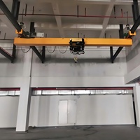 Grúa Eléctrica Monoviga BLD con Control PLC, Motor de 5T de Capacidad de Elevación y 12.5M de Vano para Uso en Talleres de Construcción