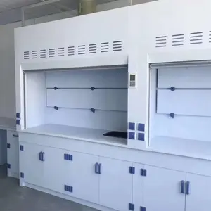 Muebles de laboratorio pp cámara de gas eficiente de ventilación en el laboratorio resistente a productos químicos