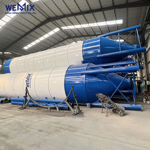50T Silo de cemento entero Q235 silo de cemento de acero al carbono para mezclador Planta dosificadora de hormigón - Product Image 5