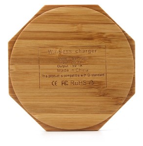 Tấm Sạc Nhanh Tiện Dụng Bằng Tre Thân Thiện Với Môi Trường Bộ Sạc Điện Thoại Không Dây Bằng Gỗ 10W - Product Image 3