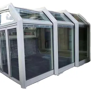 Shade House Transparent Aluminum Alloy Toughened Glass Room Terrace European Automatic Sun Room