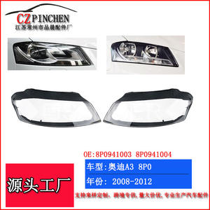 Coques de phares Audi A3 8P 2008-2012, boîtiers de lampe transparents, ensemble gauche et droit - Product Image 2