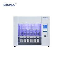 Analyseur de graisse BIOBASE SFA-06E, automatique à une touche, 6 échantillons, écran tactile 7 pouces avec récupération de solvant pour laboratoire