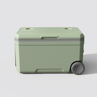 Glacière roulante multi-tailles 30L-120L avec roues 360°, isolation thermique, matériaux de qualité alimentaire, pour vin, camping, vente ambulante, road trip