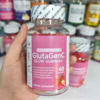 Gummies L-Gluta+Collagène L-Glutathion Vitamine C pour Femmes – Complément Alimentaire Naturel Éclaircissant et Éclatant pour la Peau, Riche en Antioxydants
