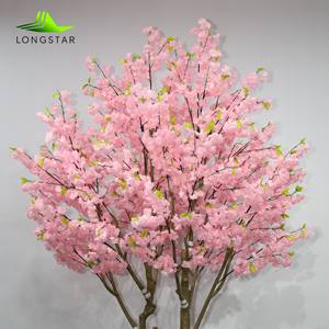 Plante artificielle de 3,5 m, grande plante d'extérieur, arbre de fleurs de pêcher artificielles, plante à fleurs en soie pour <span class=keywords><strong>mariage</strong></span>, fête, festival, aménagement paysager - Product Image 6