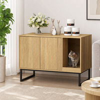 Meubles pour animaux de compagnie d'intérieur de luxe modernes pour salon, couleur personnalisée, vente en gros, B2B, meubles pour chats en MDF, maisons pour animaux de compagnie