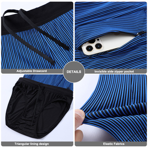 Quần short thể thao bó sát tùy chỉnh bán buôn chất liệu spandex dành cho nam nữ, tập luyện, chạy bộ, kiểu dáng thể thao, lưng trung, chất liệu thun co giãn - Product Image 4