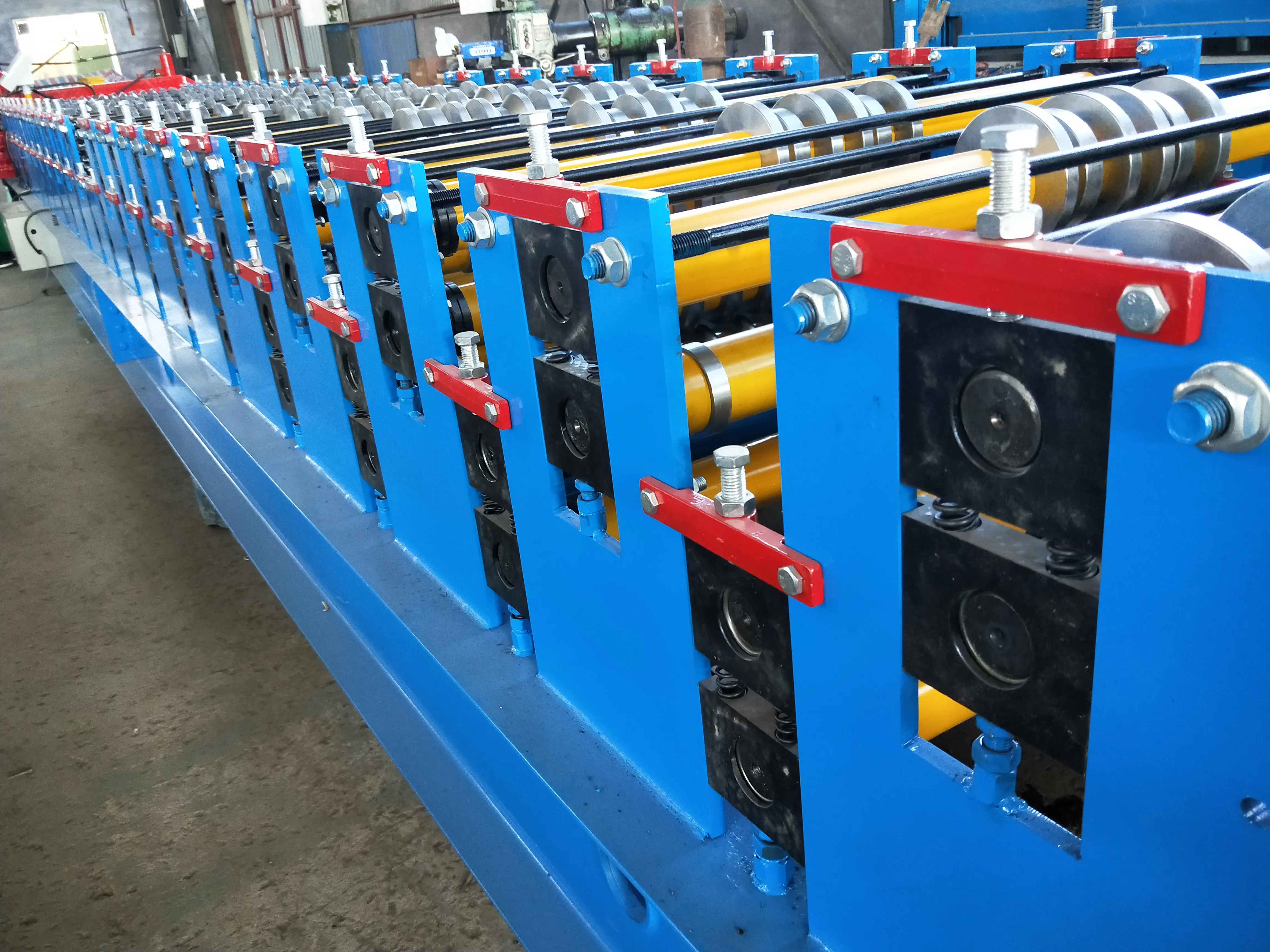 Color Steel Aluminum Roofing Sheet Making Machine Double Layer Roll Forming Machine