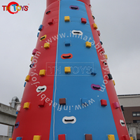 Structure de jeu gonflable géante en PVC pour l'aventure en plein air : mur d'escalade et toboggan pour enfants, adolescents et parcs