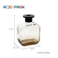 Diffuseur de parfum en verre gris dégradé de 283 ml pour la décoration de la maison, bouteilles d'aromathérapie