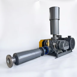 Taiwan Design High Pressure Industrial Roots <b>Blower</b> Three Lobe Cast Iron Electric AC Motor Low Noise High Efficiency - Product Image 1