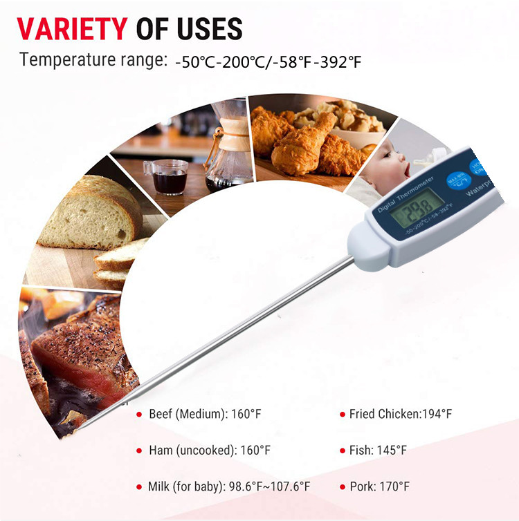 Bbq Waterproof Instant Read Meat thermometer Kitchen Thermometer
