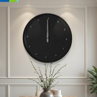 Jam Dinding Digital Modern 30cm Jam Dapur Kuarsa Dengan Pola Abstrak Satu Sisi untuk Ruang Tamu atau Dapur