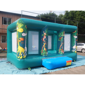 Château de saut gonflable en jungle pour enfants, qualité commerciale, intérieur, avec petite tour d'escalade, compatible avec <span class=keywords><strong>le</strong></span> standard australie, 6x5m, - Product Image 3