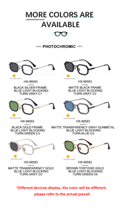 Lunettes <span class=keywords><strong>de</strong></span> soleil photochromiques anti-lumière bleue UV400 rectangulaires personnalisées avec logo <span class=keywords><strong>de</strong></span> designer Partagas Fashion Fancy pour hommes - Product Image 5