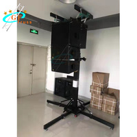 Torre de Soporte Telescópica para Altavoces/Torre de Sonido Line Array con Manivela/Soporte para Altavoces Line Array