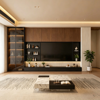 Meuble TV mural pour petits espaces, console murale pour salon, meuble de rangement multifonctionnel pour divertissement