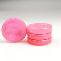 Pierres de backgammon magenta de 44mm, contrôleur en résine de qualité supérieure, accessoires de jeu de société fabriqués à la main