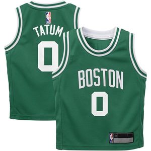 Maillot de basket-ball respirant Boston Celtics Jayson Tatum Green Icon Edition pour enfants de 2 à 4 ans - Product Image 1