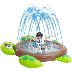 Inflatable Turtle Fountain Pool For Kids Spray Water Play Outdoor Garden Toy 3-6 Years Old - Product Image 2