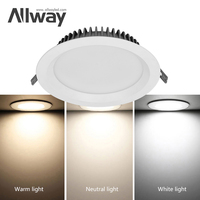 Panel de Luz LED Ultrafino de Aluminio de Alta Gama SKD, Moderno, Antideslumbrante, Regulable, Alto CRI 80, para Uso Comercial