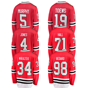 Maillots de hockey sur glace de Chicago, chemises de baseball, vêtements personnalisés, uniformes brodés avec logos # 98 Bedard # 8 <span class=keywords><strong>Donato</strong></span> # 30 Chevaliers - Product Image 1