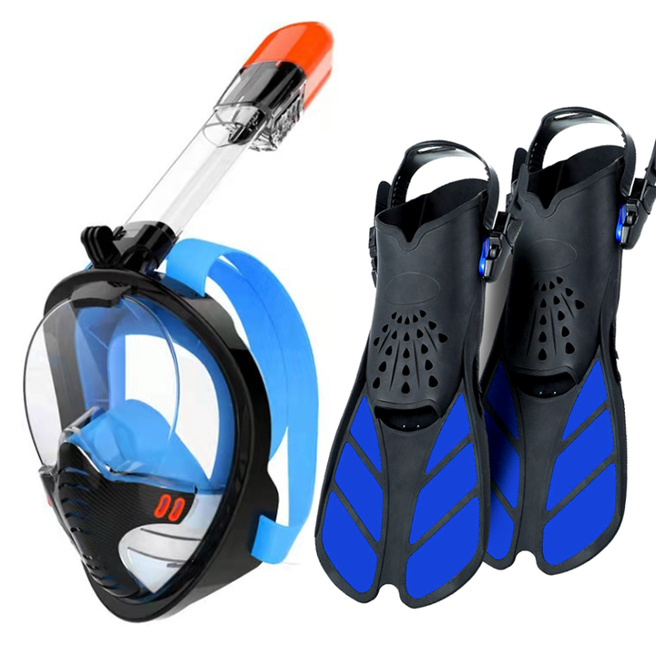 Water Rushing Mask Swimming & Diving Water Sports Full Face scuba Diving Masks with ...