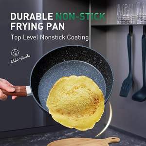 أواني طبخ سيليكون أنيقة جديدة Geling من المصنع المورد مجموعة أواني قدور غير لاصقة بالجرانيت الأزرق الحثي - Product Image 5