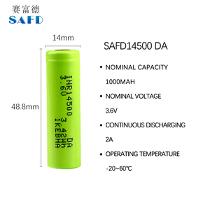 Customized <strong>OEM</strong> ODM 3.7V 0.95Ah <strong>Battery</strong> 14500cx <strong>Lipo</strong> cylinder Rechargeable Lithium <strong>Battery</strong> - Product Image 2