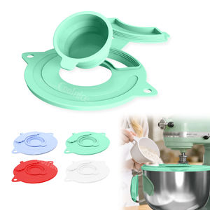 Accessoires et pièces détachées pour batteur, <span class=keywords><strong>couvercle</strong></span> anti-éclaboussures en silicone, fournitures de pâtisserie pour la cuisine, compatible avec les modèles à <span class=keywords><strong>bol</strong></span> relevable, outil de pâtisserie - Product Image 6