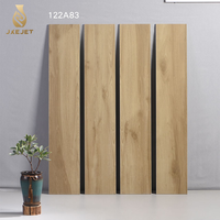 Carreaux de sol en céramique effet bois émaillés en porcelaine, finition mate, 200x1200mm, antidérapants, aspect bois, pour sols marron et gris