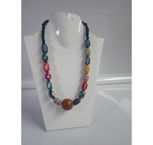 Haute Tendances Multicolore Collier De Perles De Style Africain Chaînes Religieuses Hommes Femmes Avec Perle Principale Prix Réduit Disponible - Product Image 1