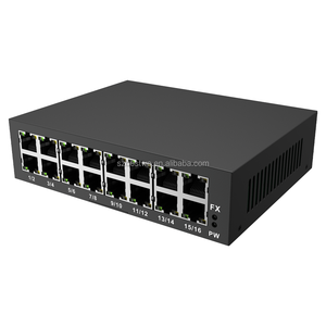 Factory Direct 1000Mbps 16-Port Gigabit Ethernet Network <b>Switch</b> Unmanaged Desktop <b>Switch</b> with QoS Iron <b>Case</b> Gigabit <b>Switch</b> - Product Image 1