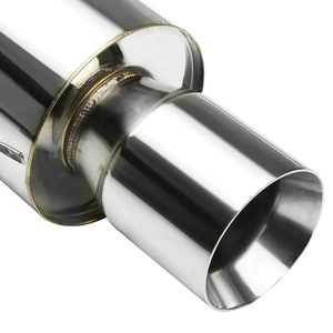 STEEL N1 CATBACK EXHAUST <strong>3</strong>" Piping + 4.5" MUFFLER TIP for 1995-1999 MITSUBISHI ECLIPSE TALON - Product Image 2