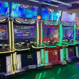 เครื่องเล่นเกมต่อสู้แบบคิงไซส์ ดีลักซ์ ดับเบิ้ล อาร์เคด มัลติฟังก์ชั่น โครงสร้างโลหะ รับประกัน 1 ปี เหมาะสำหรับครอบครัว - Product Image 4