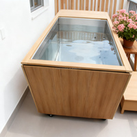 Bains froids MEGA avec contrôle intelligent par application WiFi, pompe et moteur automatiques, 1,9 m, 2 personnes, acier inoxydable 316, 650 L, IP4/5, livraison en 10 jours