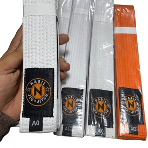 Cinturón de Jiu Jitsu Brasileño Personalizado, Cinturón de Rango de BJJ de Algodón Premium, Fabricante OEM, Proveedor Mayorista - Product Image 1