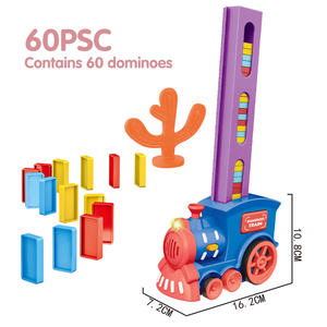 Jouets Jacko : Trains Électriques avec Lumières et Musique, Dominos Automatiques, Trains à Dominos pour Enfants 2023 - Product Image 2