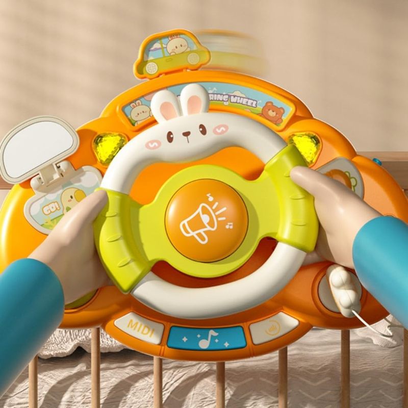 Kids Game Musical Steering Wheel Baby