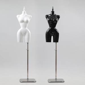 Mannequin <span class=keywords><strong>Femme</strong></span> Courbes BBL Demi-<span class=keywords><strong>Buste</strong></span> Forme Robe Taille S Hancches Poitrine Torse Féminin Support Doré Présentoir Vitrine - Product Image 2