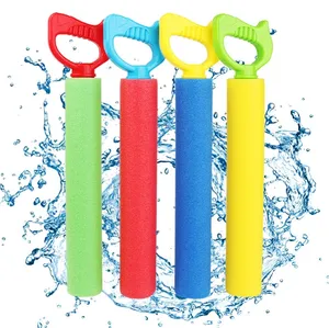 2024 verano playa juguetes de agua niños tipo tirador pistola de agua de espuma cabeza de animal EVA cañón de agua de alta presión deriva juguetes interactivos