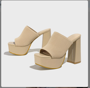 Sandales pour femmes talons hauts adaptés aux pieds chaussures personnalisées dames pantoufles plate-forme sandales à talons hauts - Product Image 5