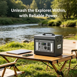 All-in-one 3000Wh Portable Power Station 800W Solar <b>Generator</b> 3500 Cycles With 10W Wireless Charger for <b>Camping</b> Home Use Outdoor - Product Image 3