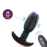 GINYA Wiederaufladbarer Vibrierender Analplug für Männer Weicher Silikon-Vibrator Mit Fernbedienung Sexspielzeug Femme Butt Analplug